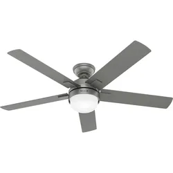 Hunter Deckenventilator Zeal Silber mit Licht & Fernbedienung 132