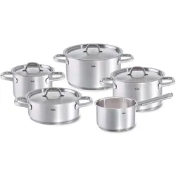 Fissler Family Line Set 5-tlg., Pfannenset + Topfset, Silber