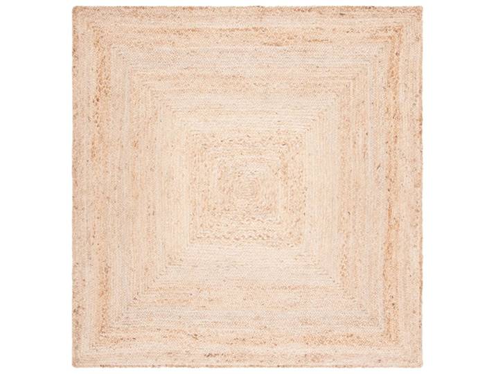 Tapis côtier en jute beige, 122 x 122 cm