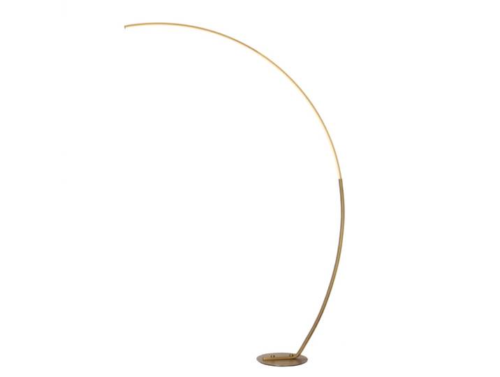 Lampadaire en aluminium, fer et pvc doré / laiton 184 cm