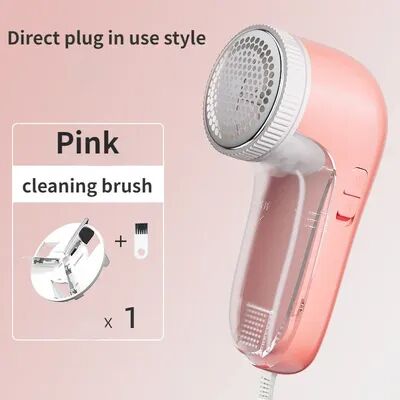 BlastClean Electric Pet Hair Remover & Lint Remover For Clothes   Portable Fabric Shaver Roller pink Headx1