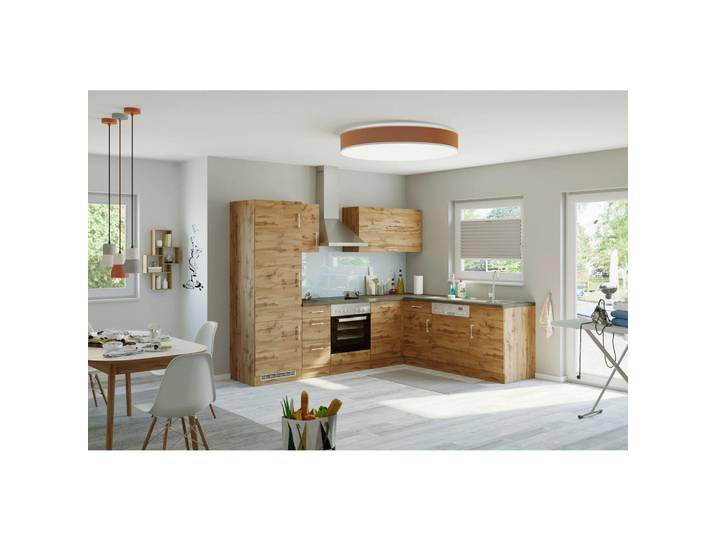Held Eckküche, Eiche, nur wie online abgebildet bestellbar, 270x210 cm, in den Filialen individuell planbar, links aufbaubar, rechts aufbaubar, Küchen, Eckküchen, Eckküchen ohne Geräte