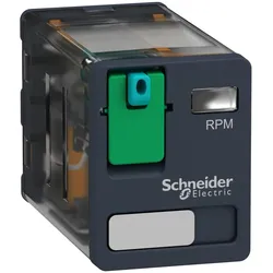 Schneider Electric RPM21BD Leistungsrelais RPM, 2 W, 15 A, 24 VDC, ohne LED, mit Prüftaste  - 10 Stück