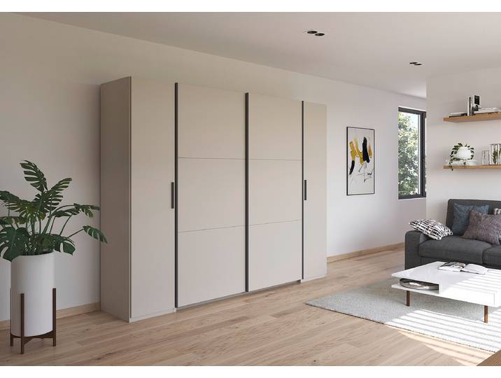 Kombischrank Kronach 268cm Beige/Kaschmir Grau