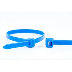 WKK 110194671 Kabelbinder Lösbarer Kabelbinder Kunststoff, Polyamid Blau 100 Stück(e)