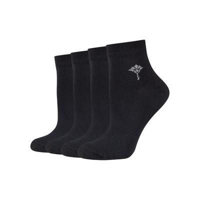 Kurzsocken JOOP "for your daily glam", Damen, Gr. 35-38, schwarz, Baumwollmischung, unifarben, Socken, mit weichem Fußbett, pflegeleicht