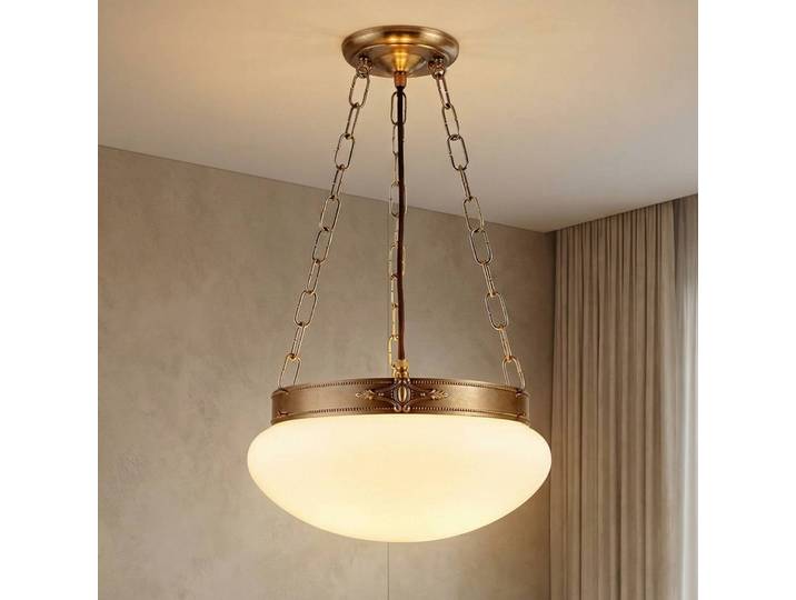 Hanglamp VERNE, dimbaar, messing / goud, Woon-/ Eetkamer, Messing, hanglamp