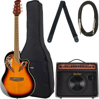 Harley Benton HBO-850SB Bundle Sunburst Hochglanz
