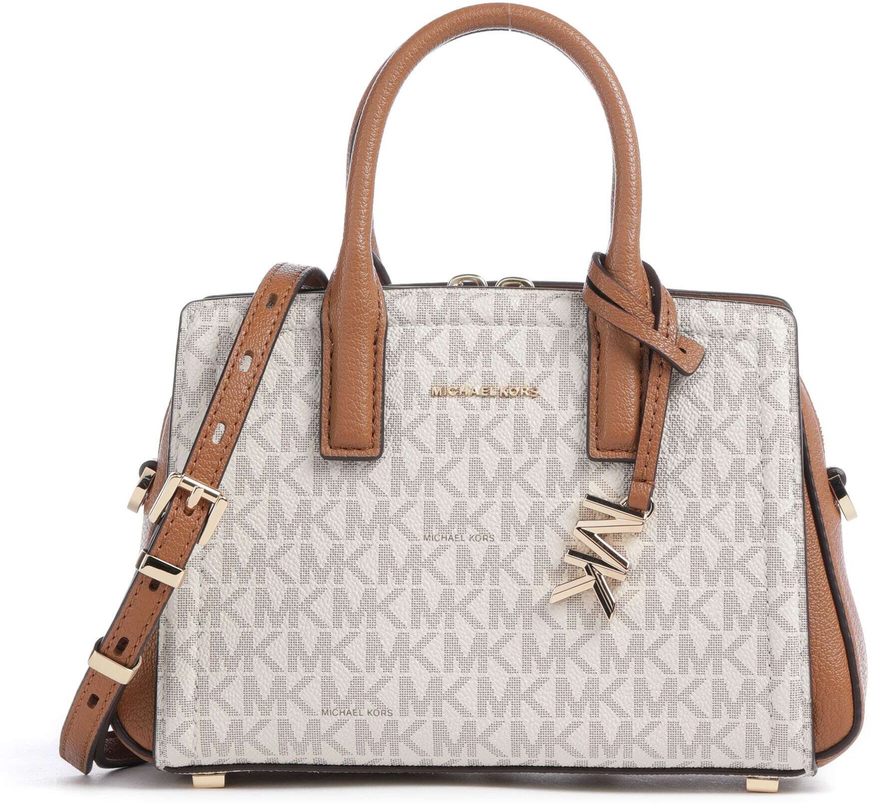 Michael Kors Laila XS Handtasche aus Leder, weiß