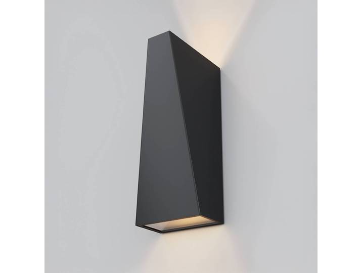 Maytoni LED Außenwandleuchte Times Square, schwarz, Metall, Modern, Wandlampe