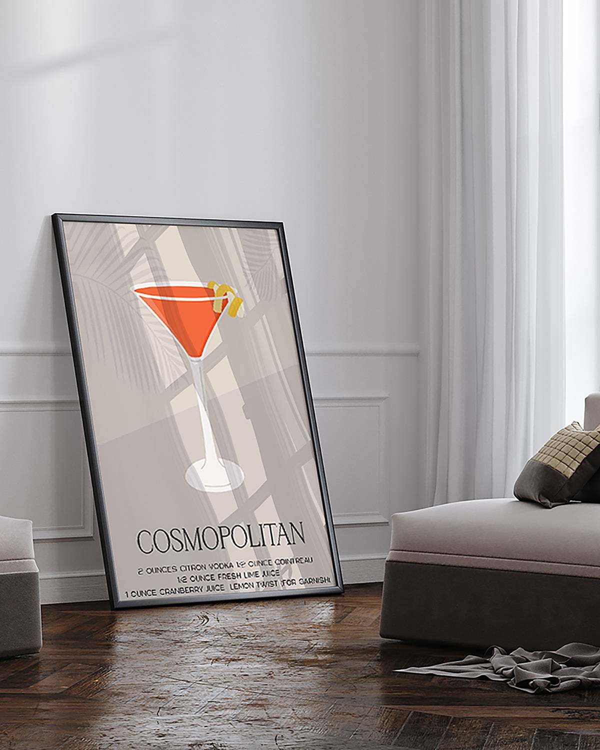home24 Cosmopolitan Recipe Wanddecoratie, Multicolour, B: 73 cm x H: 93 cm