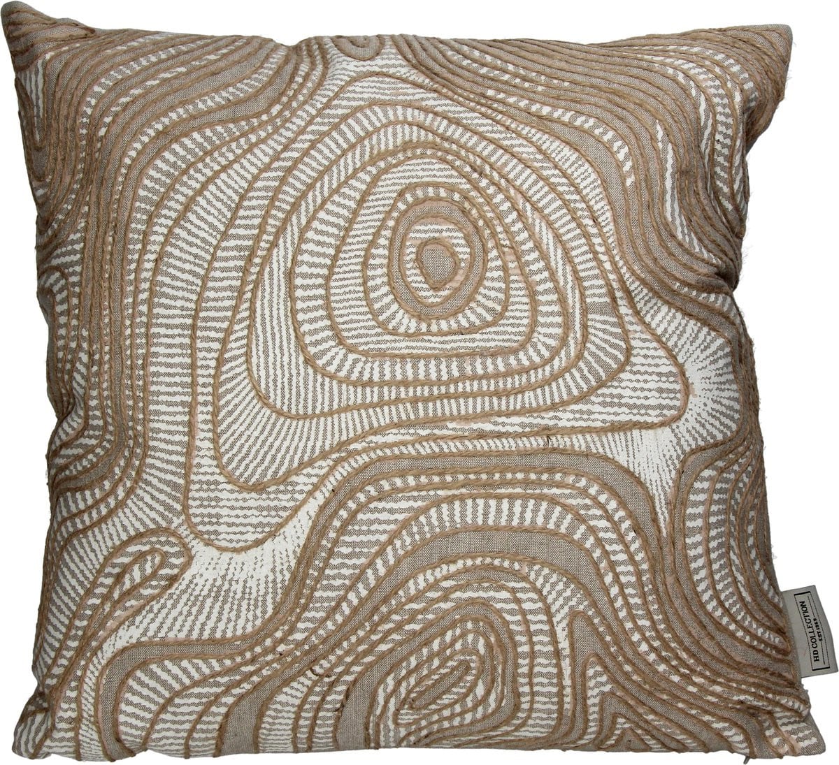 HD Collection Kussen Irregular Katoen Ivoor 45 x 45 cm