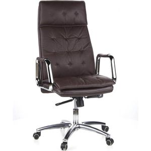 hJh-OFFICE Chefsessel VILLA 20, 600924, braun, Echt Leder, belastbar bis 120 kg