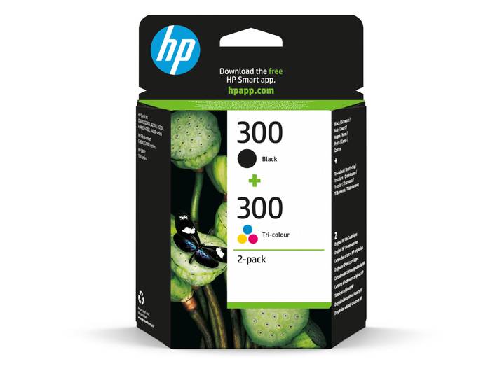 Pack de cartouches d'encre d'origine noir + 3 couleurs 300 HP