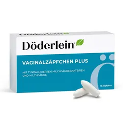 DÖDERLEIN Vaginalzäpfchen Plus Milchsäure+Laktobaz 10 St