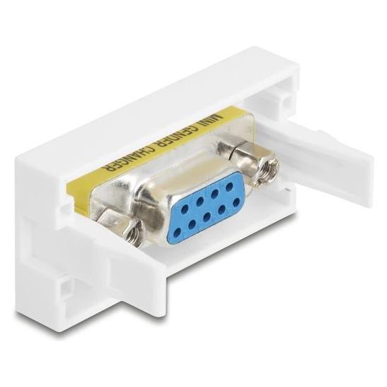 Delock Easy 45 Modul Sub-D 9 Buchse zu Buchse 22,5 x 45 mm (Netzwerk Kupplung) (81556)