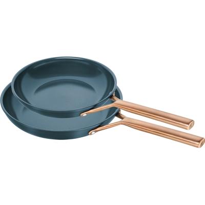 Pfannen-Set ZWILLING "Milano", blau, Pfannen, Keramik-Antihaftbeschichtung, Induktion, Made in Italy