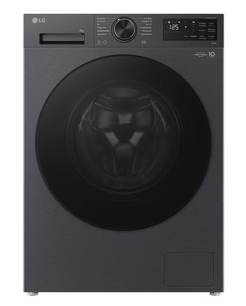 LG F2V7SLIM9B Serie X7 Waschmaschine (Standgerät) 9 kg 1200 U/min. Schwarz