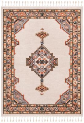 SAFAVIEH Farmhouse Karri Boho Tribal Polyester Rug