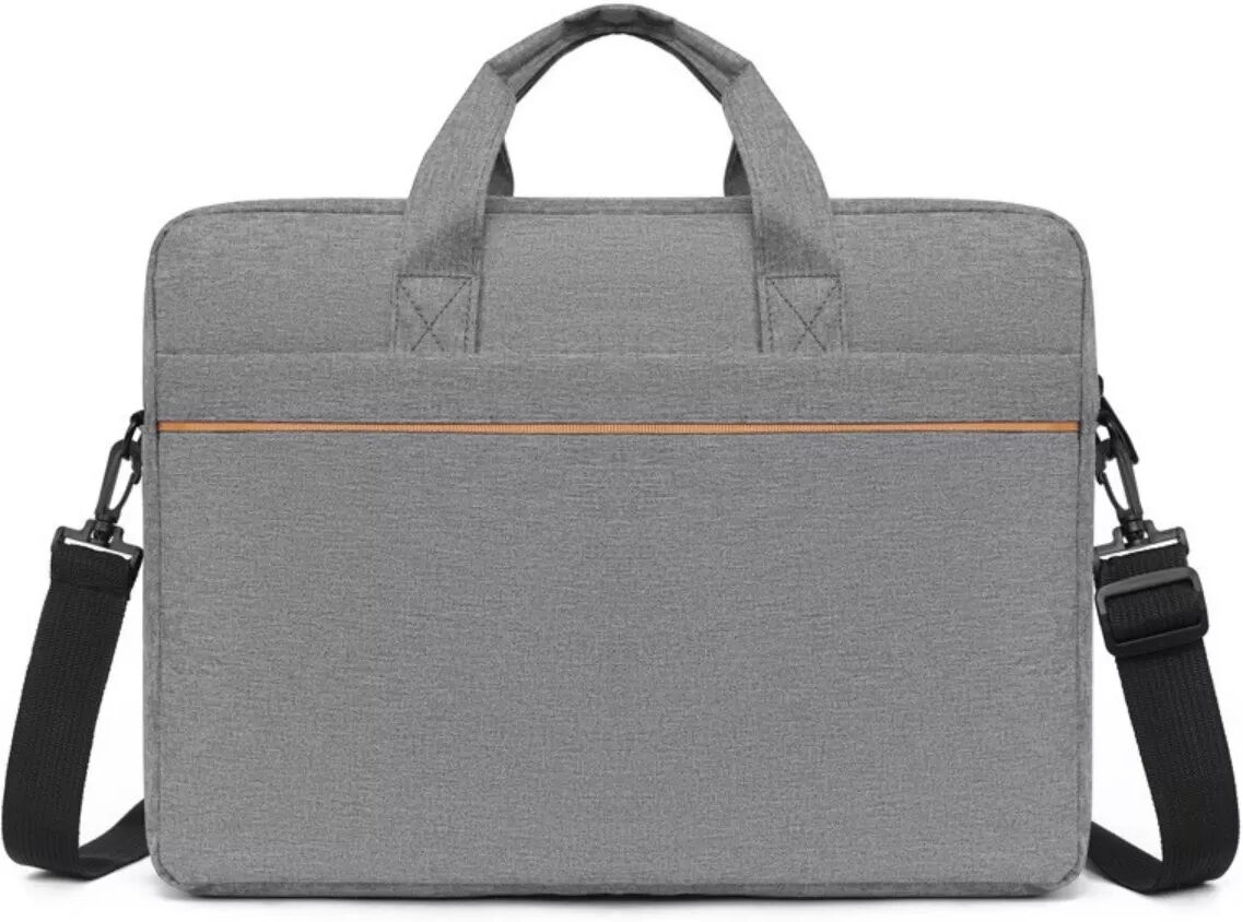 INF Sac d'ordinateur 15-16.1 inch pour homme - Sacoche business légère en toile Oxford avec organiseur et rangement Gris