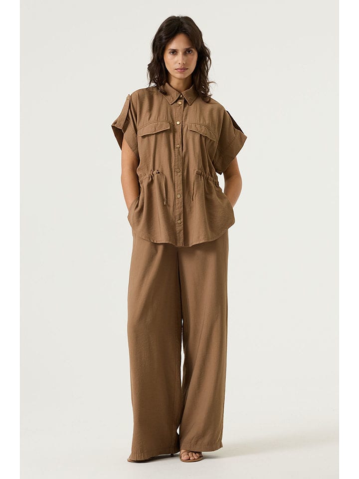 Garcia Bluse in Hellbraun - L
