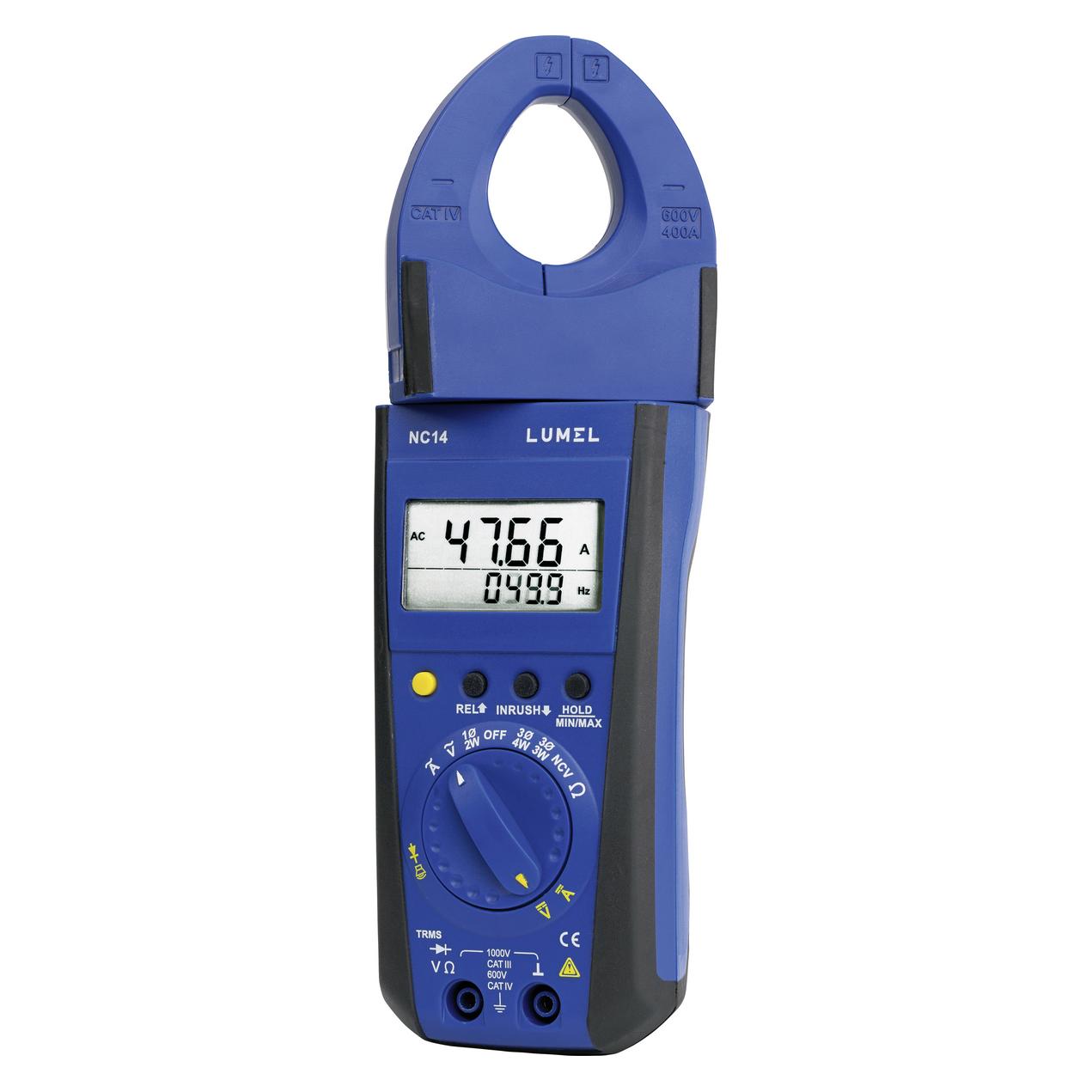Lumel AC/DC - 400 A mit Hinterleuchtung Stromzange digital CAT IV 600 V, CAT I (CAT I, CAT III 1000V, CAT IV 600V, Zangenstrommesser) (NC14 100E1)