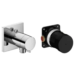 KEUCO IXMO Thermostat-Brausearmatur-Set Unterputz mit Schlauchanschluss
