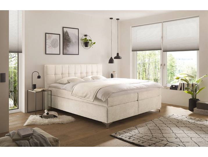 hapo Boxspringbett Neyla erhältlich in den Breiten 100, 160, 180 & 200cm, in verschiedenen Matratzenqualitäten, Härtegraden und Farben verfügbar