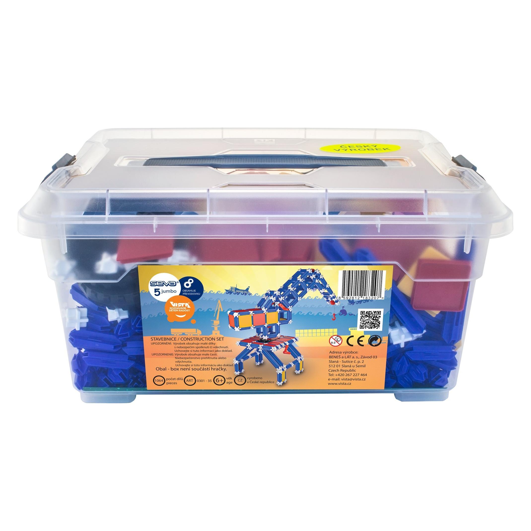 Seva Stavebnice 5 Jumbo / 1064 dílků / plast / od 4 let (360301-35)