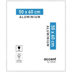 Nielsen Bilderrahmen Accent Aluminium Weiß glanz / 50 x 60