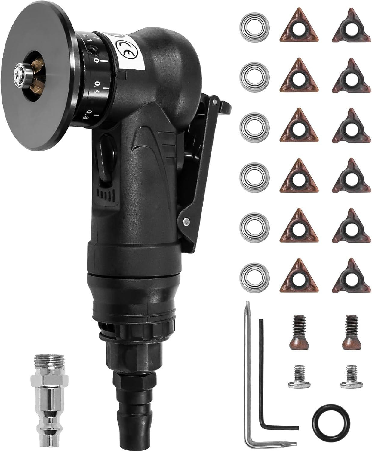 Selius Mini Pneumatische Hoekslijpmachine voor metaal en hout, 30.000 RPM