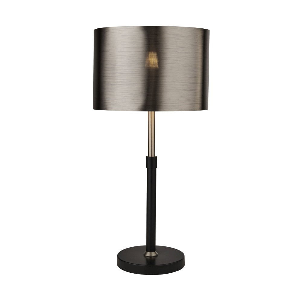 Searchlight Schemerlamp Table met Chrome Kap en Zilveren Metalen Onderstel - EU3877BK