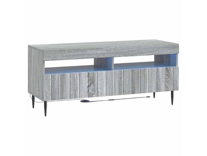 NOUVEAU Meuble télé - Meuble TV LED - Console TV - ZWOLLE 100x35x43cm - Sonoma gris - 54383
