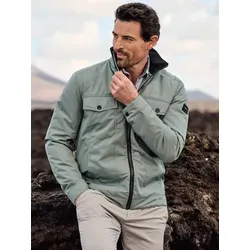 engbers Herren Funktionsjacke im Jeansjacken-Style Grün regular uni - 64
