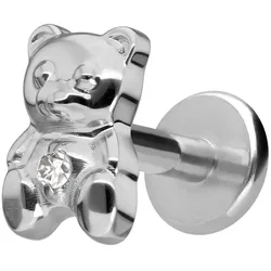 Titan Labret mit Innengewinde TEDDYBÄR