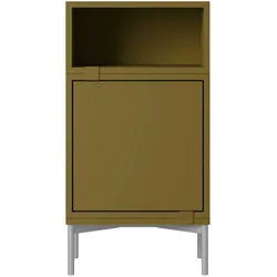 Muuto Stacked Storage Bedside Table - Configuration 2, brown green