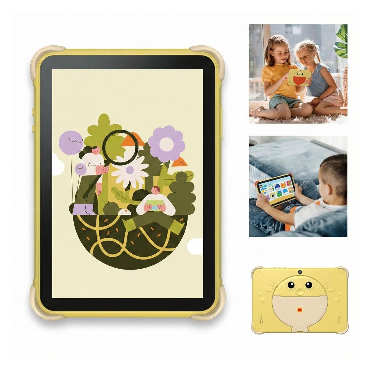 Kodak Tablet Tablet Dla Dzieci Kt102 10.1" Android 15 4/64gb 6000mah 2x Aparat / Kt102 Żółty (10.10", 64 GB, Żółty) (Kodak)