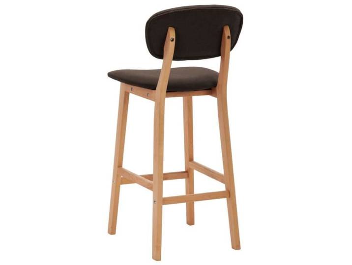 Tabourets de bar - VINGVO - SWT - Marron Tissu - Lot de 2 - Capacité de charge max 110 kg