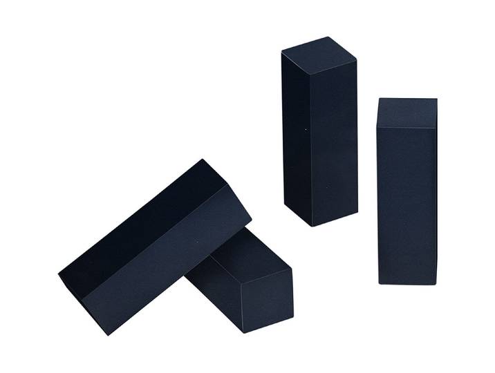 Eckholz Schwarz 19 × 19 × 0.6 cm 4 Stück