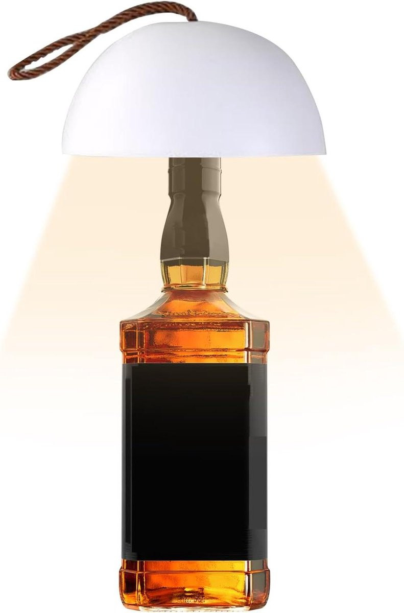 Wit LED Fleslamp met Aanraakgevoelige Sensor voor Sfeerverlichting, Hoogte: 15,6 cm