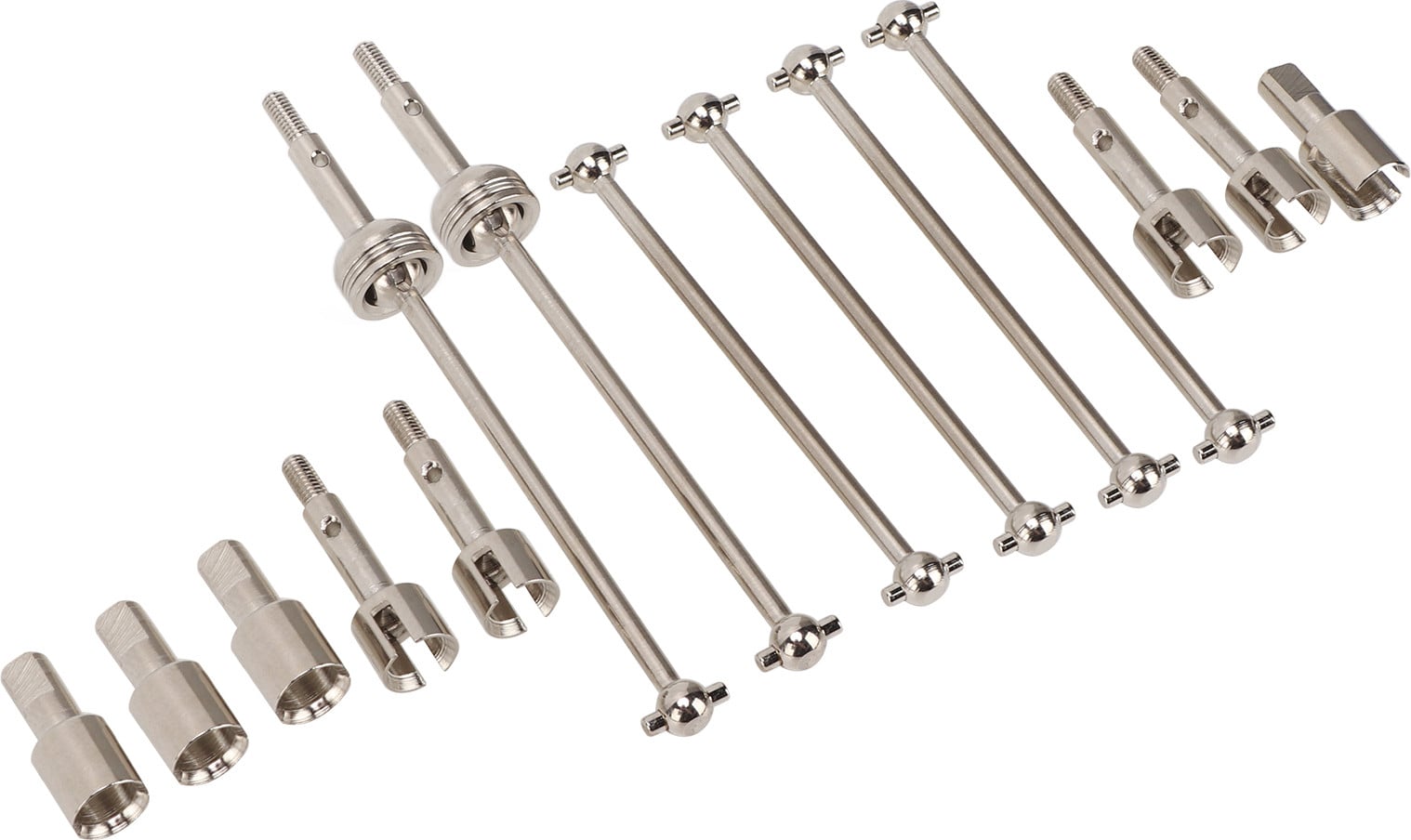Cocosity CVD aandrijfas en verbindingen set voor RC-auto's (hondentas-type)