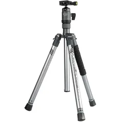 Fotopro X Aircross 1 Aluminium Stativ Grau für DSLR und Systemkameras