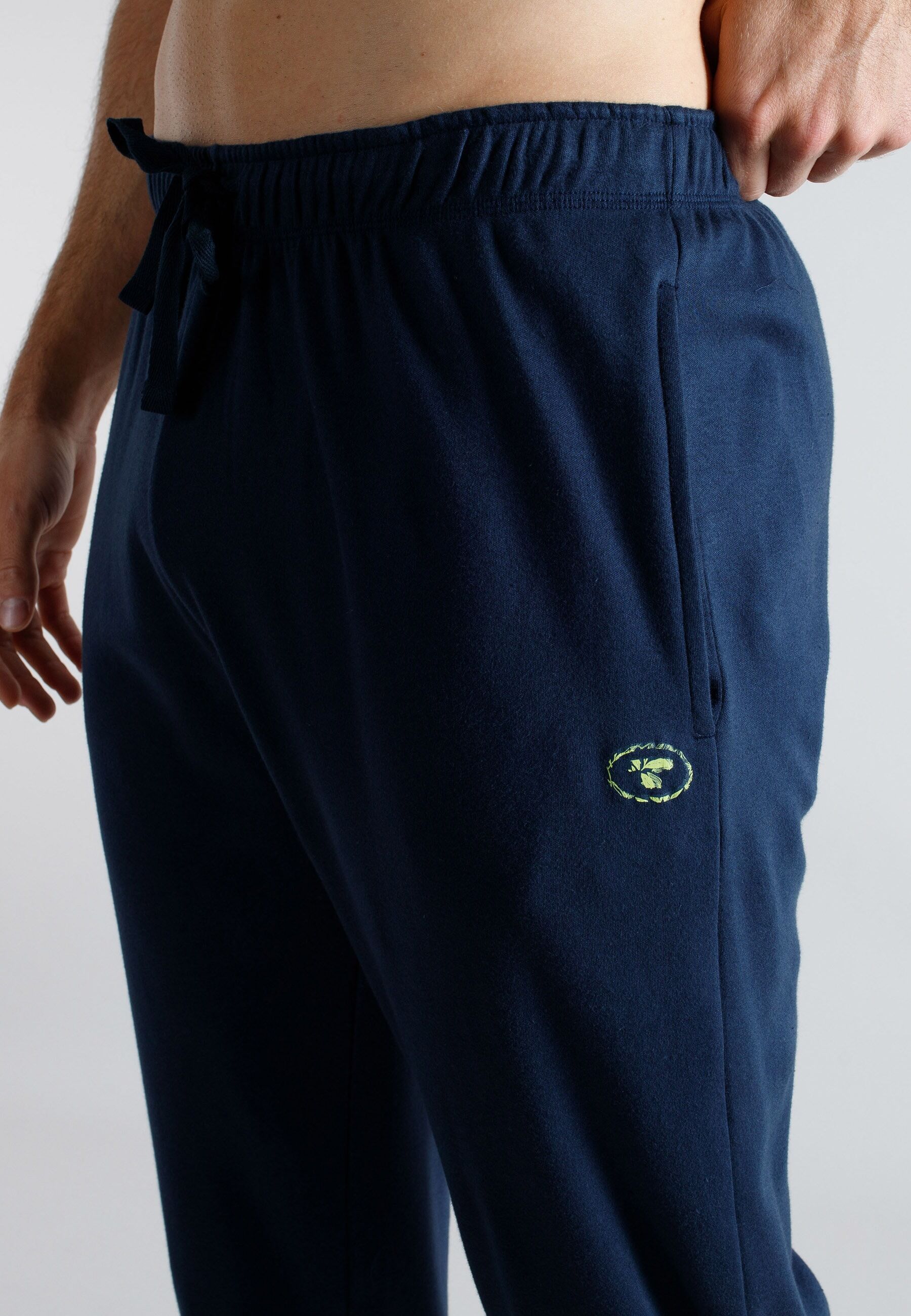 Pyjamahose TOM TAILOR, Herren, Gr. 58, N-Gr, blau, dunkel, uni, Interlock, Obermaterial: 100% Baumwolle, lang, Hosen Pyjamahose blau, dunkel, uni 58, N-Gr