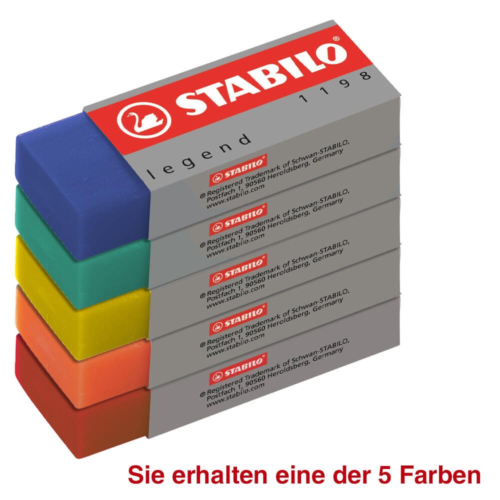 STABILO Radierer legend 1 St. farbsortiert 1198/20