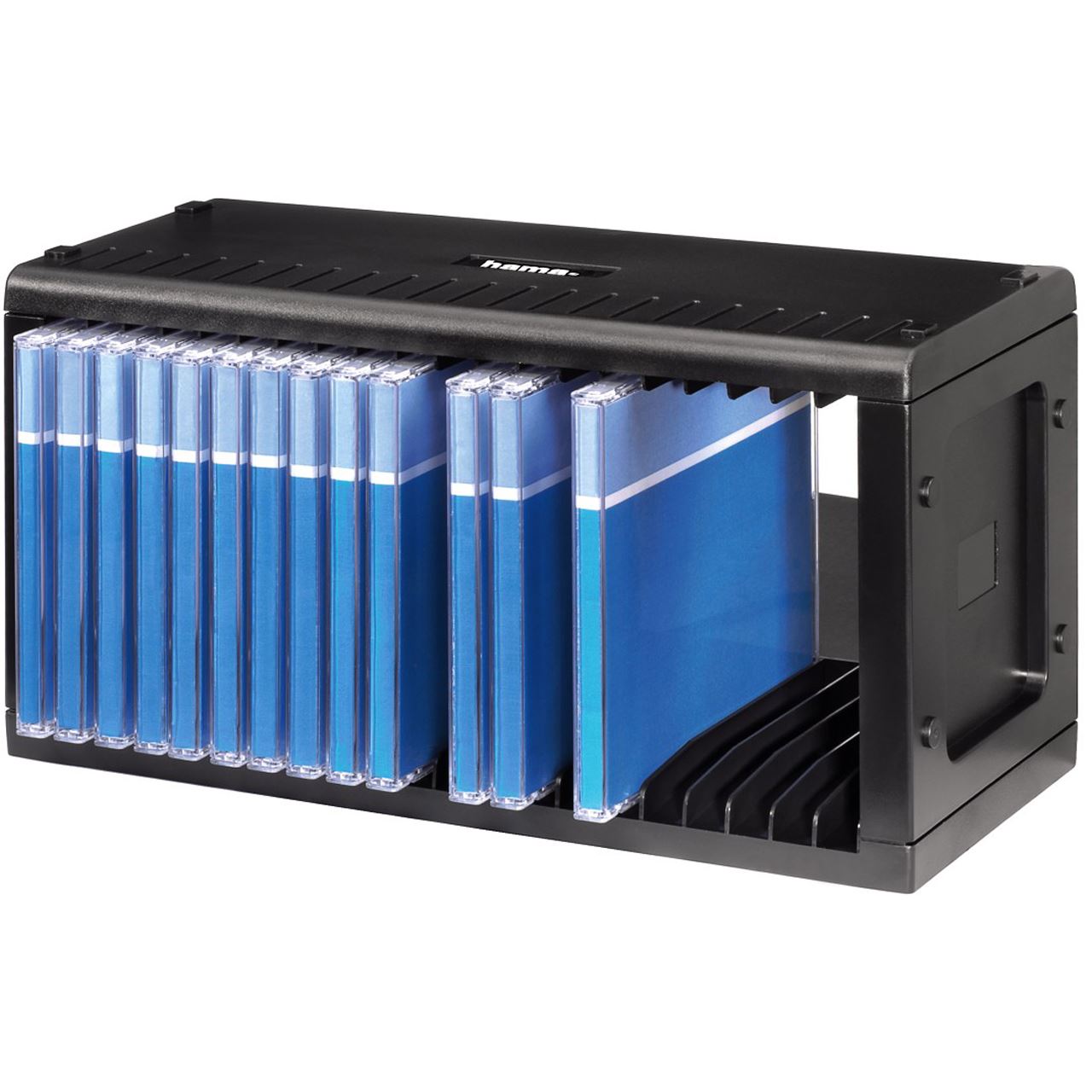 Hama CD-Rack 20 schwarz Box für Archivierung (00048010)