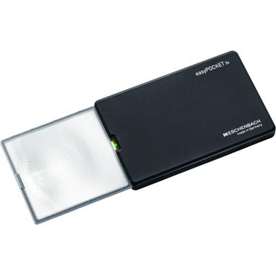 ESCHENBACH OPTIK Taschenlupe "easyPOCKET, ideal für Senioren", schwarz, Lupen, Einschlaglupe mit echter 3x-Vergrößerung, Alltagslupe, stromsparend