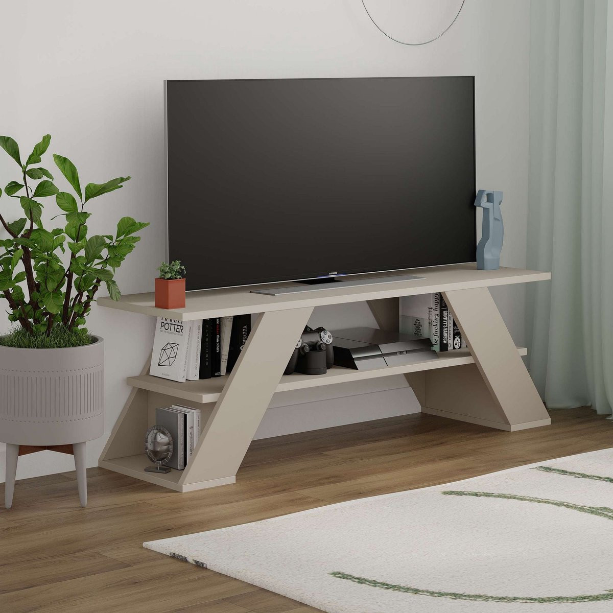 Skye Decor Tv-standaard Farfalla Sandstone, B/D/H: 120 x 33,5 x 40 cm