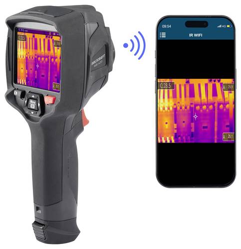 VOLTCRAFT WB-420 Wärmebildkamera -20 bis 550°C 256 x 192 Pixel 25Hz integrierte Digitalkamera, Touchscreen, WiFi, 2m fallsicher
