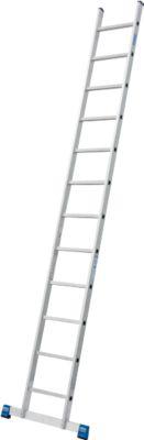 Alu-Anlegeleiter Stabilo, 12 Sprossen, mit Traverse