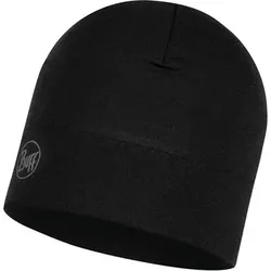 BUFF Herren MIDWEIGHT MERINO WOOL Mütze SOLID BLACK, Größe ONE SIZE in Schwarz Schwarz